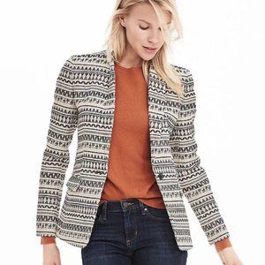 Banana Republic Jacquard Aztec Blazer Size 8